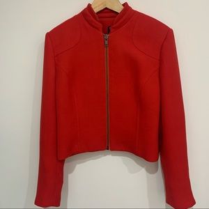 H by Hilfiger Red Elegant Racer-Style Jacket